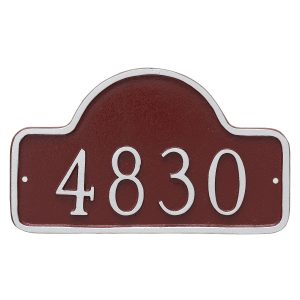 Petite Lexington Arch Address Sign Plaque