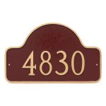 Estate One Line Lexington Arch Address Sign Plaque