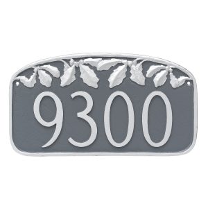 Oak Leaf Address Sign Plaque