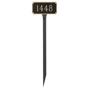 Madison Petite Address Sign Plaque with Lawn Stakes