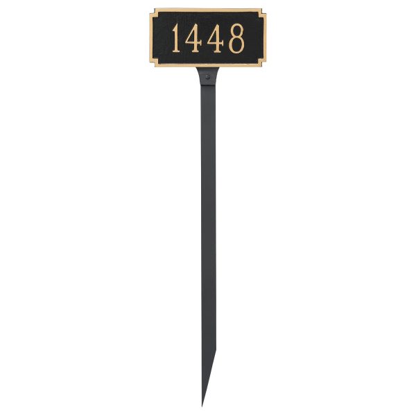 Madison Petite Address Sign Plaque with Lawn Stakes