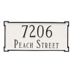 New Yorker Standard Two Line Address Sign Plaque