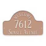 Welcome Arch Standard Address Sign Plaque