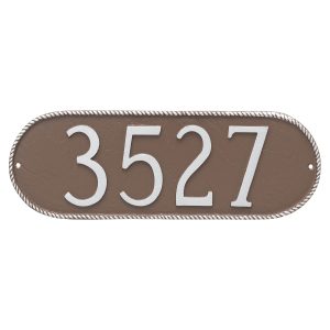 Rope Oblong Address Sign Plaque