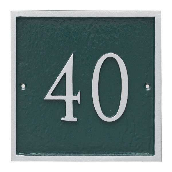 Classic Square Petite Address Sign Plaque