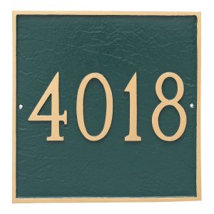 Classic Square Grande One Line Address Sign Plaque