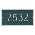 Classic Rectangle Petite Address Sign Plaque