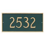 Classic Rectangle Large One Line Address Sign Plaque