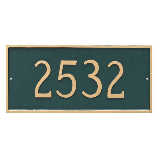 Classic Rectangle Large One Line Address Sign Plaque