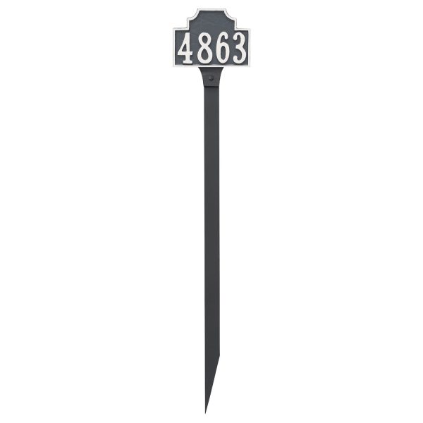 Beckford Petite Address Sign Plaque with Lawn Stake