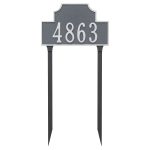 Beckford Standard One Line Address Sign Plaque with Lawn Stakes