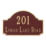 Fitzgerald Standard Two Line Address Sign Plaque