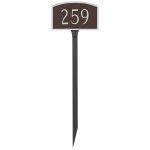 Prestige Arch Petite Address Sign Plaque with Lawn Stake