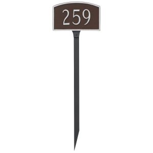 Prestige Arch Petite Address Sign Plaque with Lawn Stake