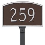 Prestige Arch Petite Address Sign Plaque with Lawn Stake