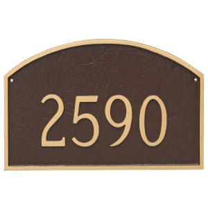 Prestige Arch Standard One Line Address Sign Plaque