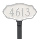 Hampton Petite Address Sign Plaque with Lawn Stake