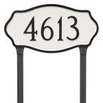 Hampton Estate Address Plaque with Lawn Stakes