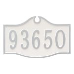 Colonial Estate One Line Address Sign Plaque