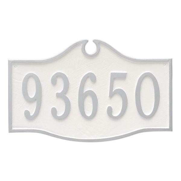 Colonial Estate One Line Address Sign Plaque