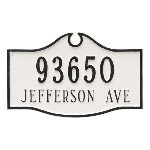 Colonial Estate Two Line Address Sign Plaque