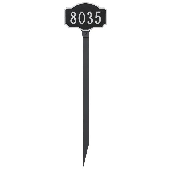 Montague Petite Address Sign Plaque with Lawn Stake