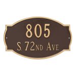 Cambridge Standard Two Line Address Sign Plaque