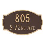 Cambridge Standard Two Line Address Sign Plaque