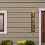 Fleur de Lis Column Address Sign Plaque - Image 2