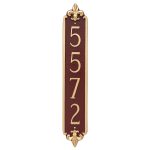 Fleur de Lis Column Address Sign Plaque