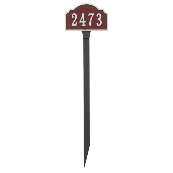 Vanderbilt Petite Address Sign Plaque with Lawn Stake