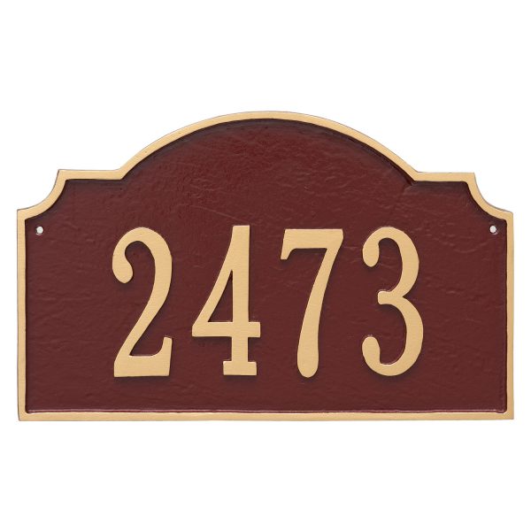 Vanderbilt Standard One Line Address Sign Plaque