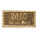 Cairo Rectangle Two Line Address Sign Plaque