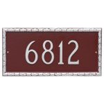 Jefferson Rectangle One Line Address Sign Plaque