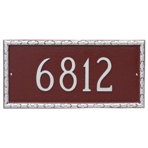 Jefferson Rectangle One Line Address Sign Plaque