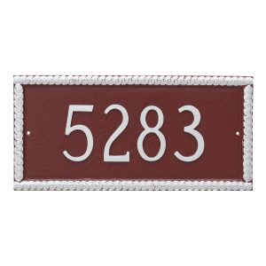 Harrison Rectangle One Line Address Sign Plaque