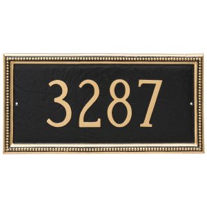 Verona Rectangle One Line Address Sign Plaque