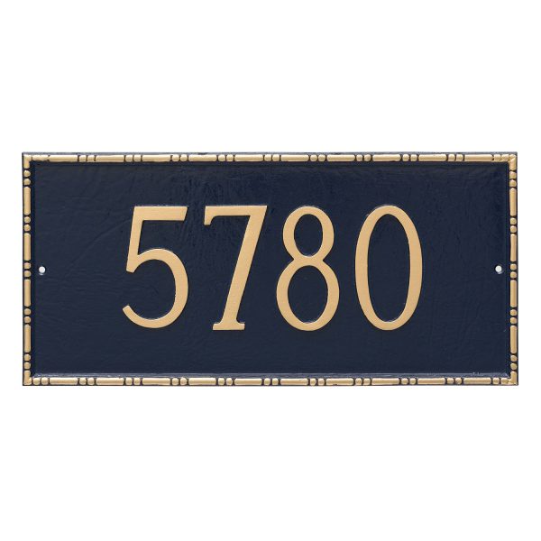 Lincoln Rectangle One Line Address Sign Plaque