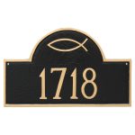 Ichthus Classic Arch Petite Address Sign Plaque