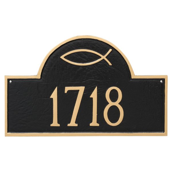 Ichthus Classic Arch Standard Address Sign Plaque