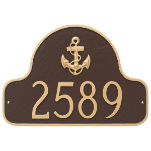 Anchor Arch Address Sign Plaque