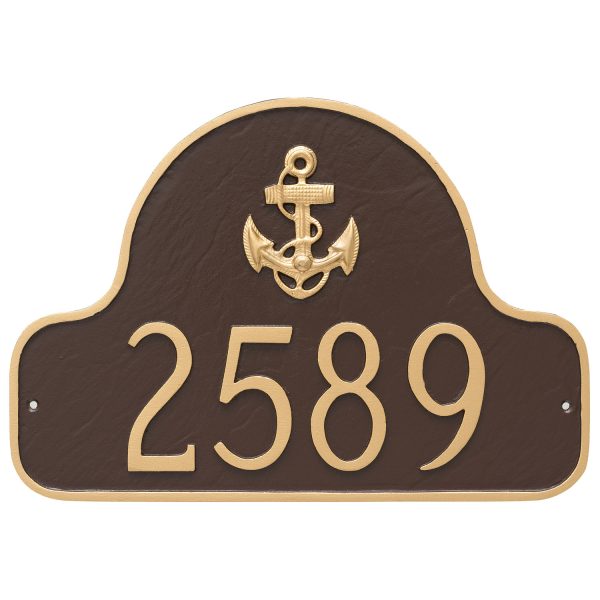 Anchor Arch Address Sign Plaque Montague Metal Products