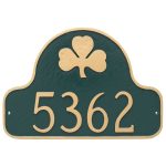 Shamrock Arch Address Sign Plaque