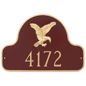 Eagle Arch Address Sign Plaque