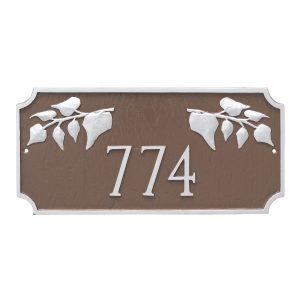 Camden Ivy One Line Address Sign Plaque