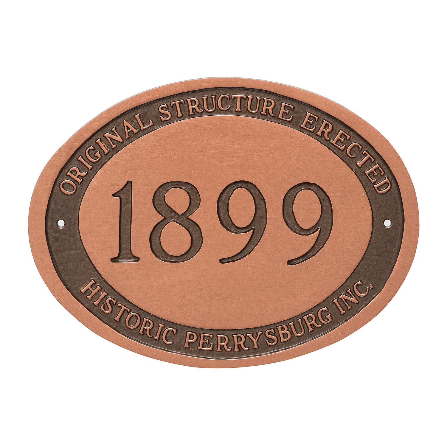 Historical Plaque with engraved date Montague Metal Products