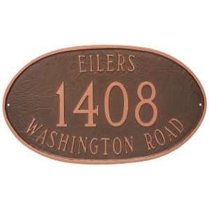 Montgomery Address Sign Plaque