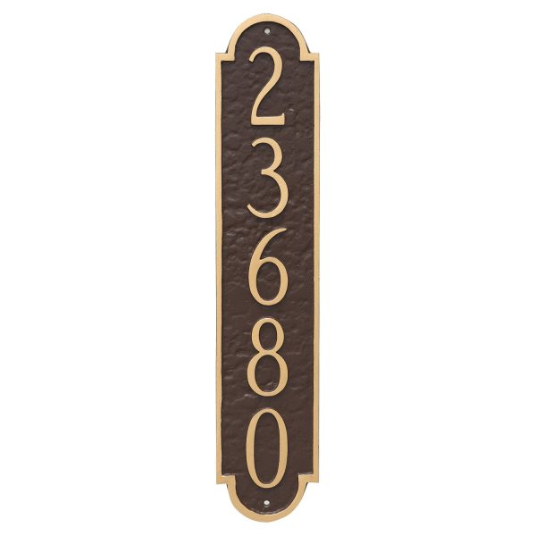 Rockford Column Address Sign Plaque