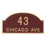 Dover Arch Two Line Standard Address Sign Plaque