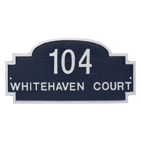 Chesterfield Two Line Standard Address Sign Plaque